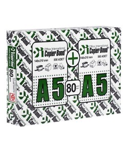 Copier Bond A5 Fotokopi Kağıdı 80 g 1 Koli 5 Paket (5000 Sayfa)