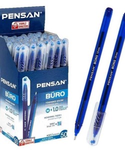 Pensan Büro Tükenmez Kalem 1.0 mm 2270 Mavi - Kutu - 50 adet